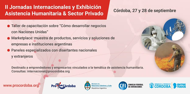 Participe de las 2 Jornadas de Asistencia Humanitaria y Sector Privado