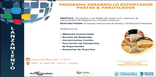 Presentacin del Programa de Desarrollo Exportador de Pastas y Panificacin
