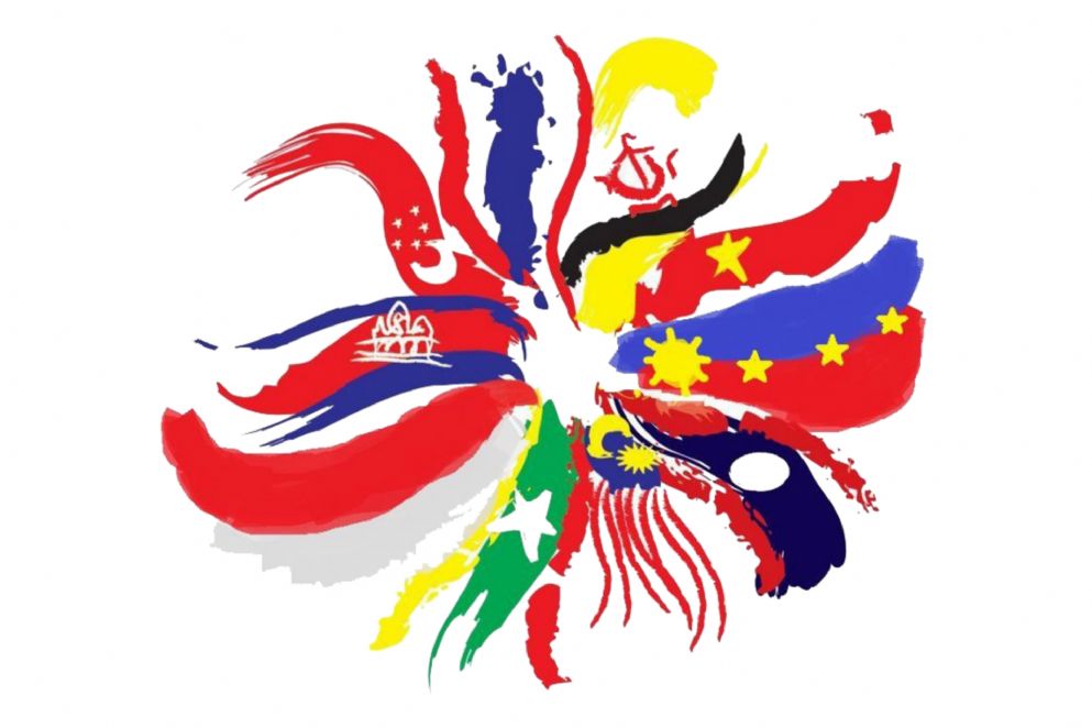 Интеграция в азии. Ассоциация государств Юго-Восточной Азии. Ассоциация стран Юго-Восточной Азии (ASEAN). Флаг ASEAN. Ассоциация государств Юго-Восточной Азии флаг.